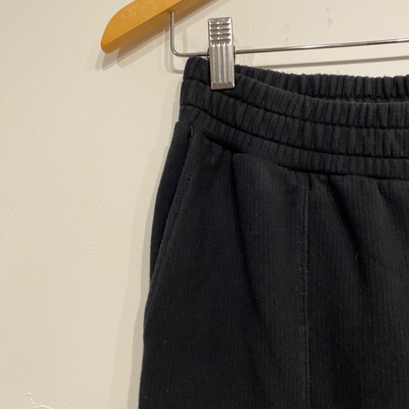 Madewell MWL Ribbed Seamed Loungewear Sweatpants in Black Size XXS - Picture 2 of 5